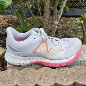New Balance 880 V12 Shoes Womens 11 Gray Pink W880G12 Running Sneakers